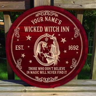 Those Whose Don't Believe In Magic Will Never Find It Custom Round Wood Sign - Thegiftio UK