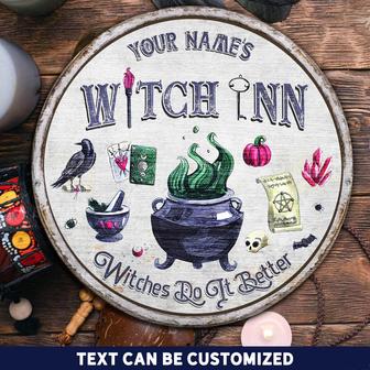 Witches Do It Better Custom Round Wood Sign - Thegiftio