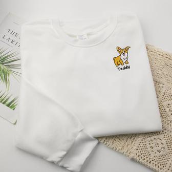 Custom Pet Sweatshirts, Embroidered Sweatshirts, Sweatshirts For Dog Lovers, Dog Owners Gifts | Mazezy