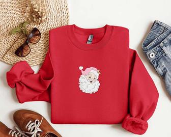 Embroidered Christmas Sweatshirt Embroidered Santa Sweatshirt For Family | Mazezy UK