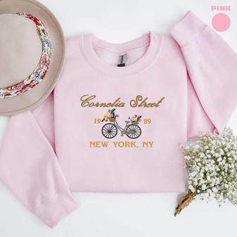Embroidered Cornelia Street Sweatshirt, New York Sweater For Men And Women | Mazezy