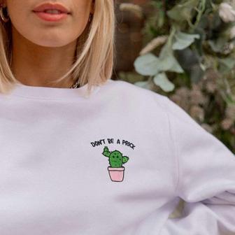 Funny Quotes Embroidered Sweatshirt Crewneck Sweatshirt Gift For Family | Mazezy UK