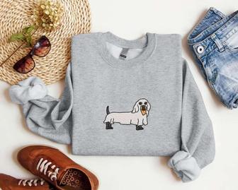 Ghost Dog Embroidered Sweatshirt Crewneck Sweatshirt For Men And Women | Mazezy