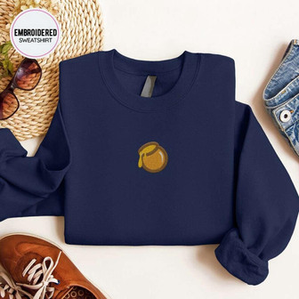 Honey Bee Embroidered Sweatshirt Crewneck Sweatshirt Gift For Family | Mazezy