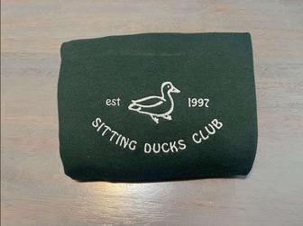 Sitting Ducks Embroidered Sweatshirts Crewneck Sweatshirt Gift For Family | Mazezy