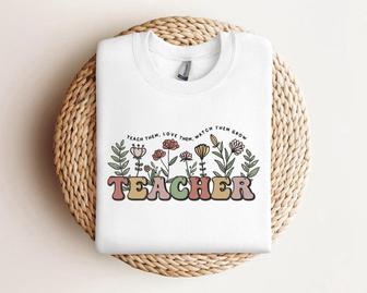 Teacher Embroidered Sweatshirt Crewneck Sweatshirt For Men Women | Mazezy