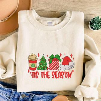 Tis The Season Christmas Embroidered Sweatshirt, Gift For Christmas 2023 | Mazezy UK
