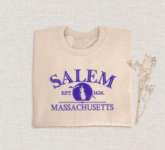 Witch Embroidered Sweatshirt Crewneck Sweatshirt For Men And Women | Mazezy CA
