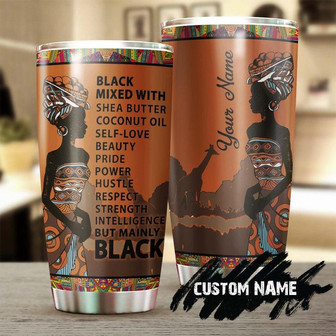 African American Woman Personalized Tumblerafrican Tumbler Birthday Gift Christmas Gift For African Friendafrican Present - Thegiftio UK