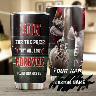 American Football Faith Personalized Tumblerbirthday Christmas Gift For Jesus Lover Catholic Christians - Thegiftio UK