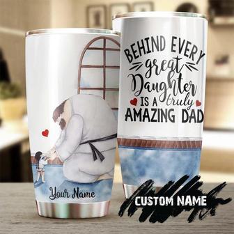 An Amazing Dad Teaches A Great Daughter Personalized Tumbler Teacher Tumbler Teacher Gift Father'S Day Gift Gift For Dad - Thegiftio UK