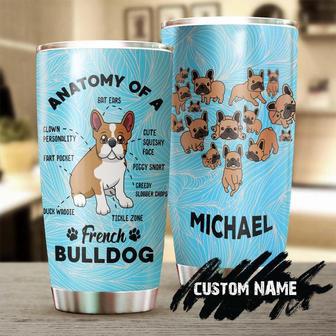 Anatomy Of A French Bulldog Personalized Tumbler Gift For French Bulldog Dad Gift For French Bulldog Mom Gift For French Bulldog Mom - Thegiftio UK