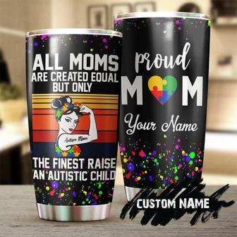 Autism The Finest Mom Raise Autistic Child Personalized Steel Tumbler Autism Mom Tumbler Mother'S Day Gift Gift For Autism Child - Thegiftio UK