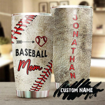 Baseball Mom Heart Funny Cute Personalized Tumblerbirthday Gift Christmas Gift Mother'S Day Gift For Baseball Mom - Thegiftio