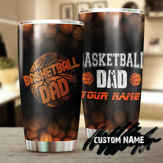 Basketball Dad Personalized Tumblerbirthday Christmas Gift Father'S Day Gift For Dad From Son From Daughter - Thegiftio UK