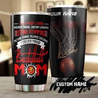 Basketball Forever Proud Mom Personalized Tumblerbirthday Gift Christmas Gift Mother'S Day Gift For Basketball Mom - Thegiftio UK