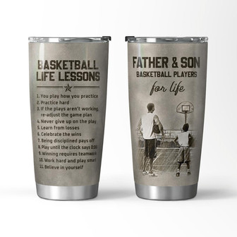 Basketball Life Lessons Tumbler - Thegiftio UK