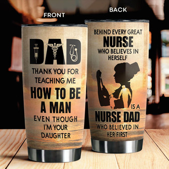Behind Every Great Nurse Who Believes In Herself Tumbler - Thegiftio UK