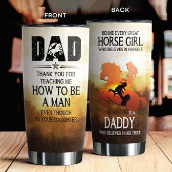 Behind Every Horse Girl Who Believes In Herself Tumbler - Thegiftio UK