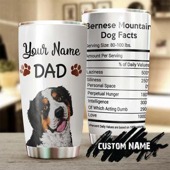 Bernese Mountain Dad Fun Facts Personalized Tumbler Father'S Day Gift For Bernese Mountain Dog Dadgift For Gift For Mountain Dog Lover - Thegiftio UK