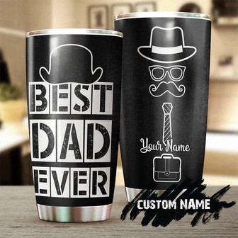 Best Dad Ever Personalized Tumblerbirthday Christmas Gift Father'S Day Gift For Father Dad From Daughter Son - Thegiftio UK