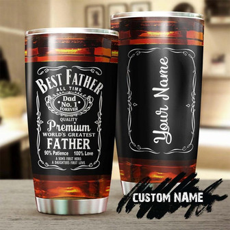Best Father In The World Daughter First Love Funny Beer Personalized Tumblerbirthday Christmas Father'S Day Gift For Father From Daughter - Thegiftio UK