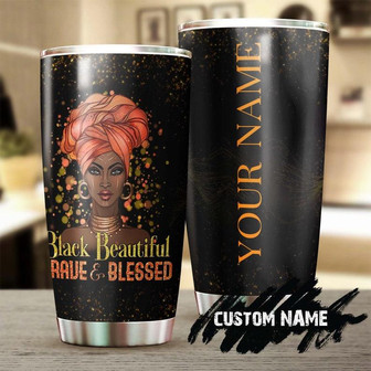 Gift For Black Women, Gift For Her Stainless Steel 20oz Tumbler, Black Beautiful Personalized Tumbler Black Women Tumbler Birthday Gift Christmas Gift For Black Women black Women Present - Thegiftio UK