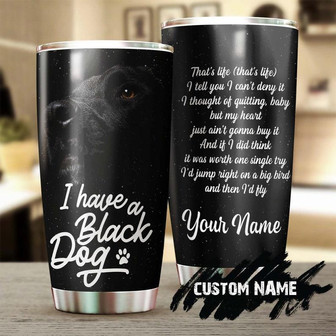 Black Labrador Personalized Dog Tumblerlabrador Mom Gift Labrador Dad Giftgift For Dog Golden Retriever Lover - Thegiftio UK