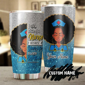 Black Nurse I Became A Nurse Personalized Nurse Tumblerfunny Nurse Tumblerappreciation Nurse Giftnurse Thank You Giftgift For Nurse - Thegiftio UK