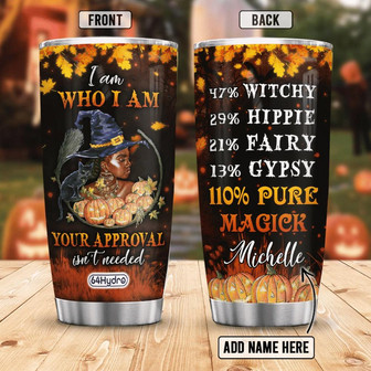 Black Witch Bwm Personalized Stainless Steel Tumbler - Thegiftio UK