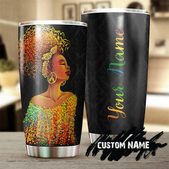 Black Women Colorful Earrings Personalized Tumblerblack Women Tumbler Birthday Gift Christmas Gift For Black Womenblack Women Present - Thegiftio UK