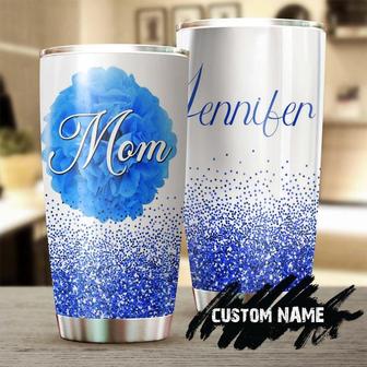 Blue Rose Mom Beautiful Meaningful Present Personalized Tumblerbirthday Gift Christmas Gift Mother'S Day Gift For Mom Mother - Thegiftio UK