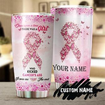 Breast Cancer Survivor Girl Personalized Steel Tumblerbreast Cancer Tumbler Pink Ribbon Tumblercancer Treatment Care Gift Gift For Her - Thegiftio UK