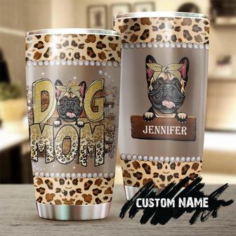 Bulldog Dog Mom Jewelry Leopard Style Personalized Tumbler Gift For French Bulldog Mom Mother'S Day Gift Gift For French Bulldog Lover - Thegiftio UK