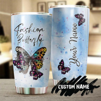 Butterfly Fashion Gorgeous Personalized Butterfly Tumblerunique Gift Tumblerbirthday Gift Christmas Gift For Butterfly Lover For Her - Thegiftio UK