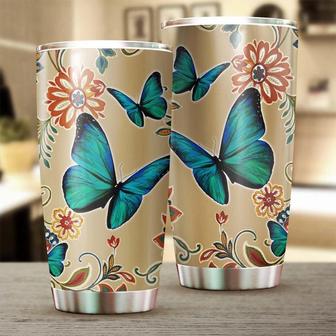 Butterfly Flower Flawless Butterfly Tumblerunique Gift Tumblerbirthday Gift Christmas Gift For Butterfly Lover Christians - Thegiftio UK