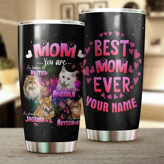 Cat Mom You Are As Strong As Jaguar Personalized Tumblerbirthday Christmas Mother'S Day Gift For Firefighter Mom - Thegiftio UK