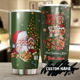 Christmas Yorkshire Personalized Dog Tumbler Mother'S Day Gift For Yorkie Mom Gift For Yorkie Loveryorkie Tumbler - Thegiftio UK