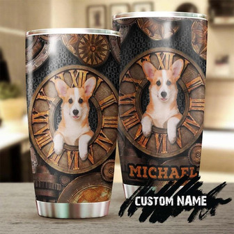 Corgi Wood Machines Corgi Clock Personalized Tumblergift For Corgi Mom Corgi Dadgift For Dog Lovercorgi Present - Thegiftio UK