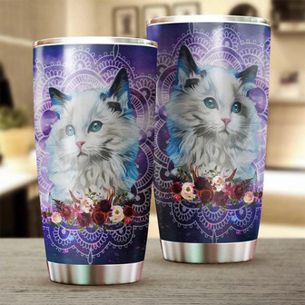 Cute British Longhair Cat Mandala Tumbler British Longhair Cat Gift Cat Tumbler Gift For Cat Mom Cat Dad Gift For Cat Lovercat Day Gift - Thegiftio