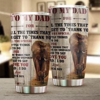 Dad For All The Times I Forgot To Say Thank You I Love You I Do Tumblerbirthday Christmas Gift Father'S Day Gift For Dad From Son Daughter - Thegiftio UK