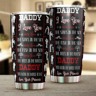 Dad I Love You More Than The Stars In The Sky Tumblerbirthday Christmas Father'S Day Gift For Dad From Son From Daughter - Thegiftio UK