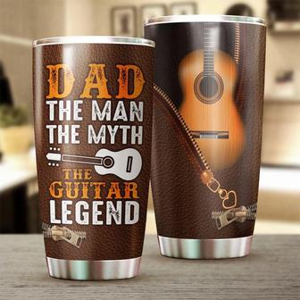 Dad The Man The Myth The Guitar Legend Personalized Tumblerbirthday Gift Christmas Gift Father'S Day Gift For Guitar Dad From Son Daughter - Thegiftio UK