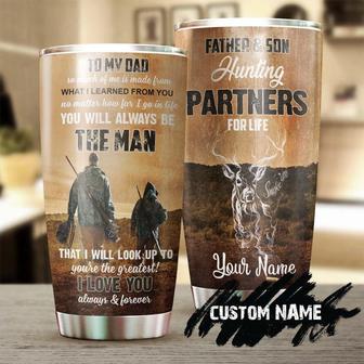Deer Hunting Vintage You Are The Greatest My Hero Personalized Tumblerbirthday Christmas Hunting Gift Father'S Day Gift For Dad From Son - Thegiftio UK