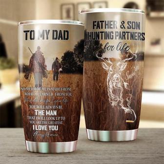 Deer My Dad You Will Always Be The Man I Look Up To Personalized Tumblerbirthday Christmas Father'S Day Gift For Dad From Son From Daughter - Thegiftio UK