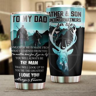 Deer My Dad You Will Always Be The Man I Look Up To Personalized Tumblerbirthday Christmas Father'S Day Gift For Dad From Son From Daughter - Thegiftio UK