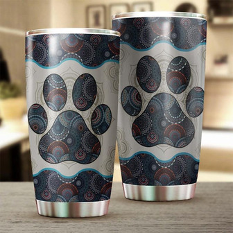 Dog Vintage Mandala Foot Blue Tumblermother'S Day Gift Dog Mom Giftgift For Dog Lover Fancy Dog Gift Unique Present - Thegiftio UK