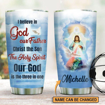 Faith Personalized Tumbler I Believe - Thegiftio UK
