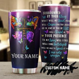 Faith Will I Sing Hallelujah Flowers Personalized Tumblerbirthday Christmas Gift For Jesus Lover Christians - Thegiftio