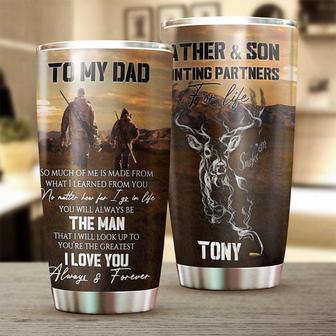 Father Hunting You Are The Greatest Man Personalized Tumblerdad Tumblerbirthday Christmas Gift Father'S Day Gift For Dad From Son - Thegiftio UK